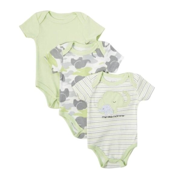 Quiltex "Me and Mommy"  bodysuits 3 pack - Picture 1 of 2